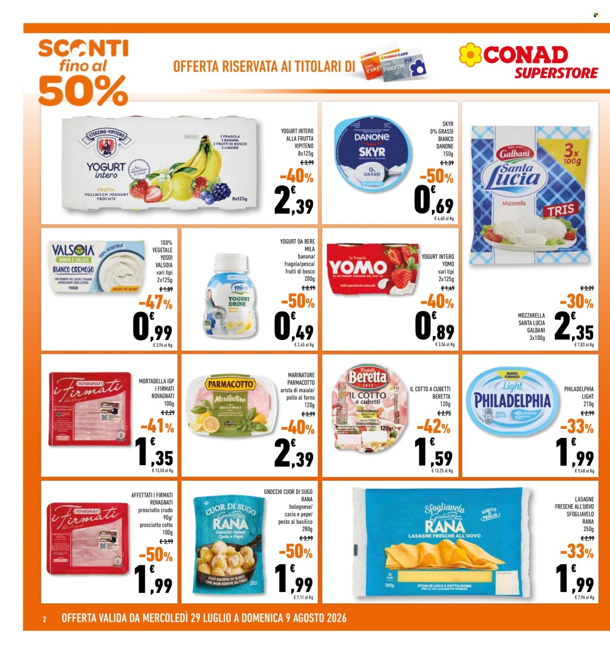 Volantino Conad Superstore - 29/7/2026 - 9/8/2026. Pagina 2
