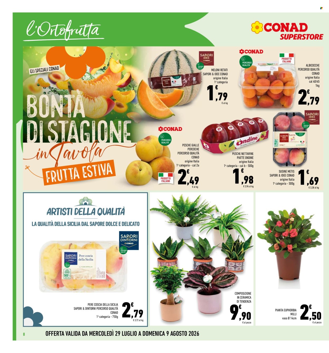 Volantino Conad Superstore - 29/7/2026 - 9/8/2026. Pagina 8