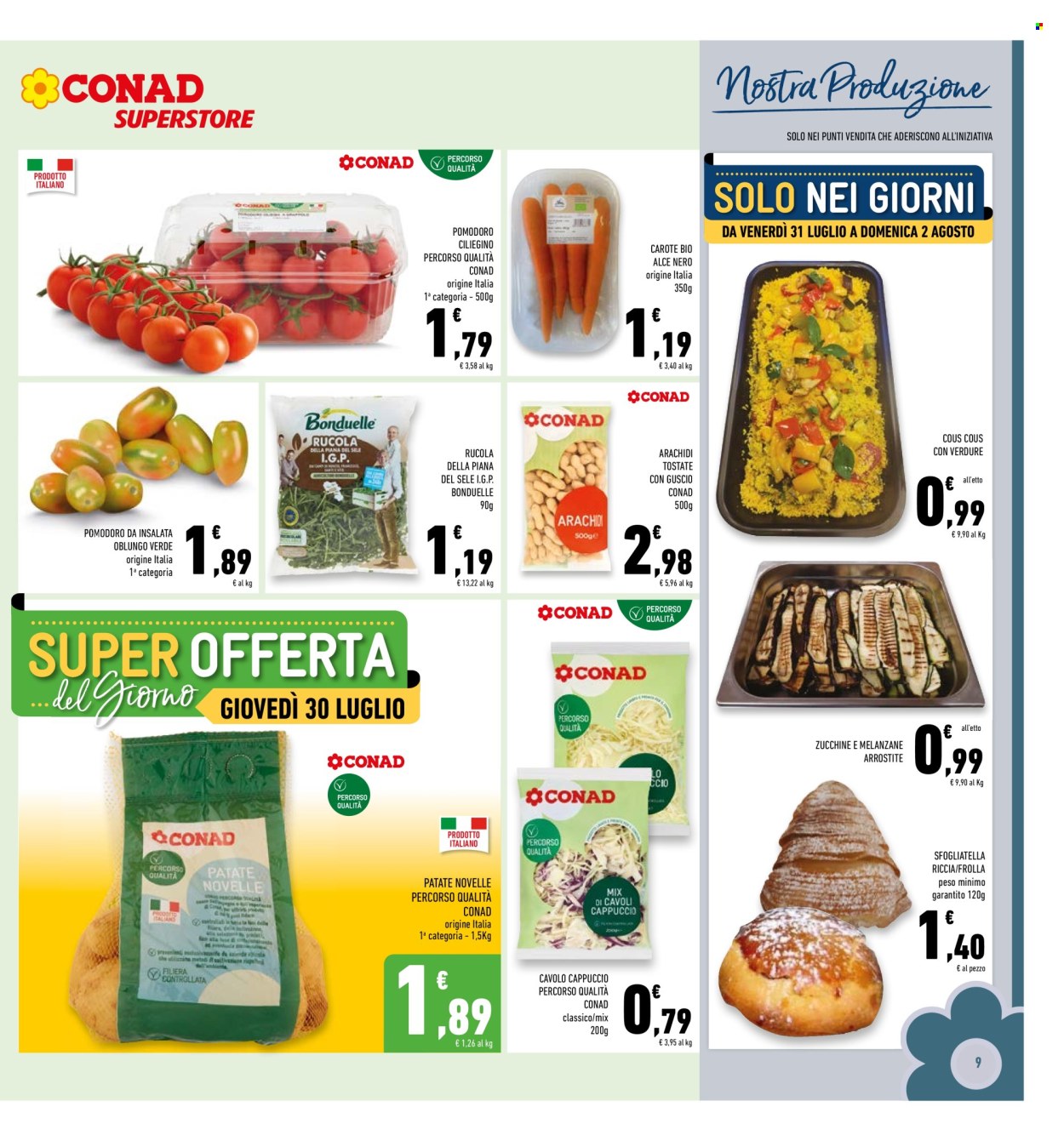 Volantino Conad Superstore - 29/7/2026 - 9/8/2026. Pagina 9
