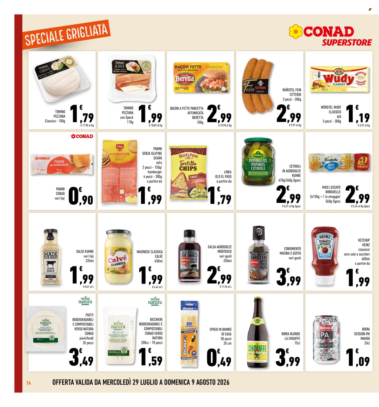 Volantino Conad Superstore - 29/7/2026 - 9/8/2026. Pagina 14
