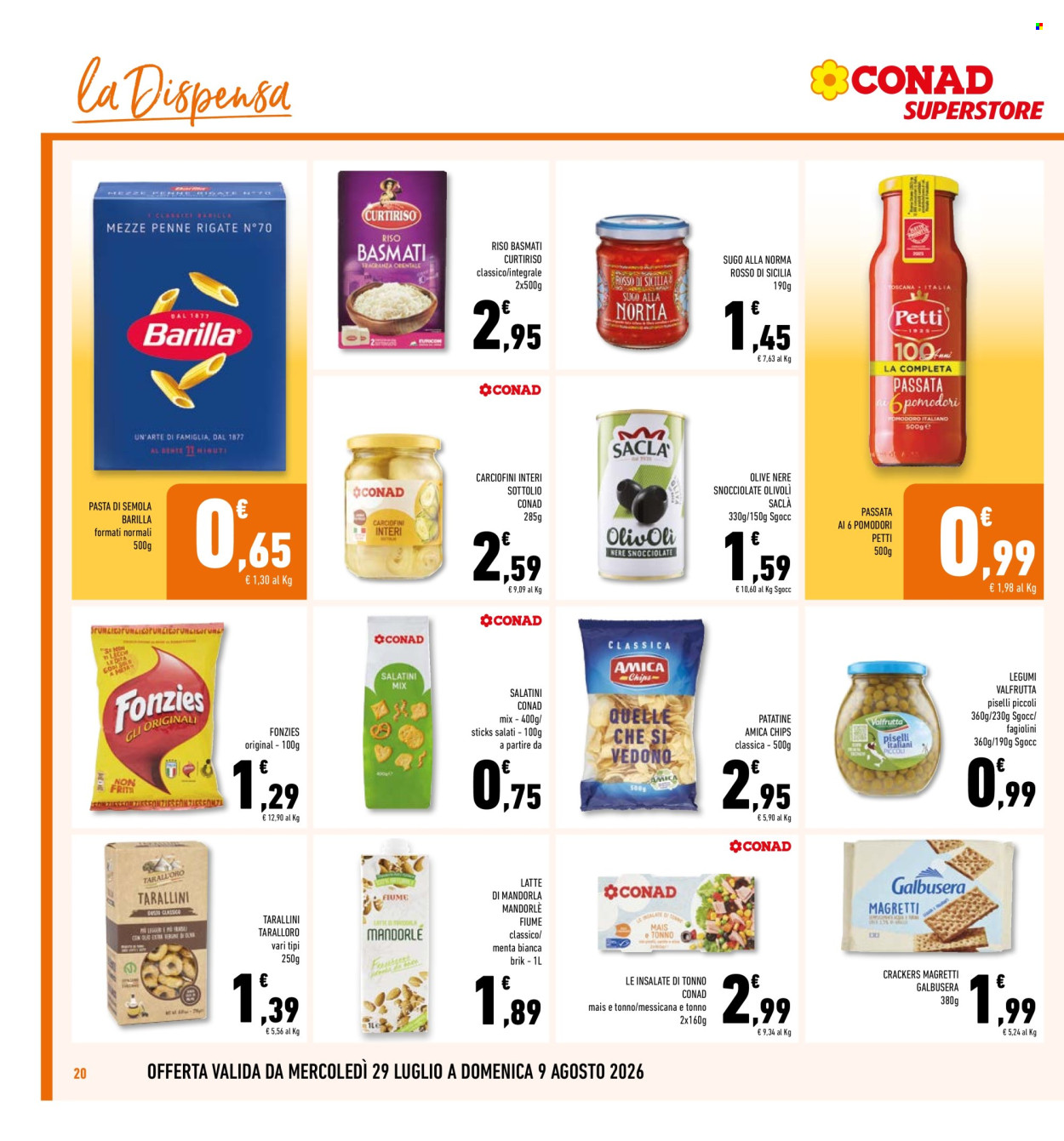 Volantino Conad Superstore - 29/7/2026 - 9/8/2026. Pagina 20