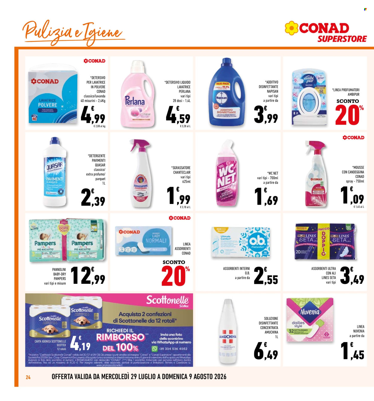 Volantino Conad Superstore - 29/7/2026 - 9/8/2026. Pagina 24
