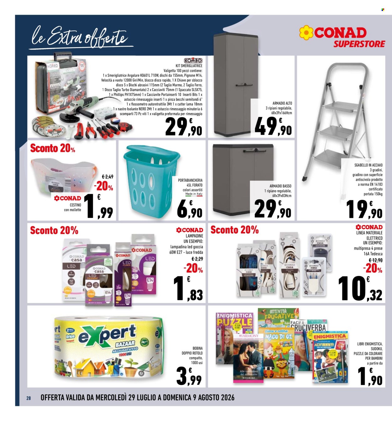 Volantino Conad Superstore - 29/7/2026 - 9/8/2026. Pagina 28