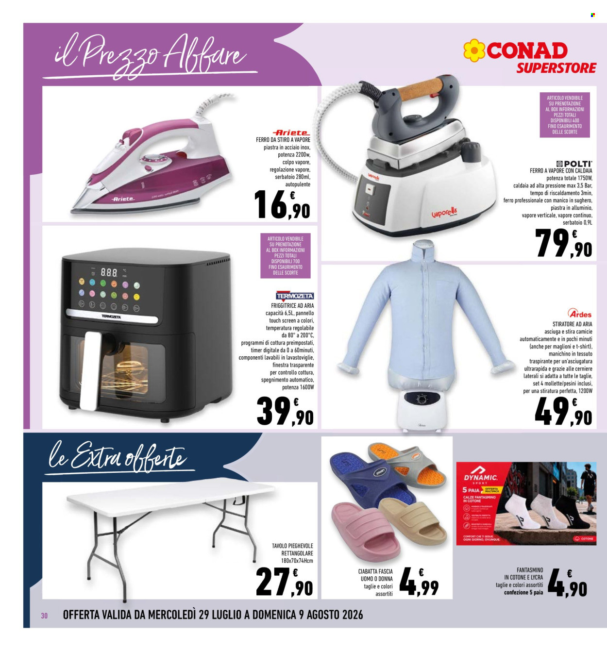 Volantino Conad Superstore - 29/7/2026 - 9/8/2026. Pagina 30