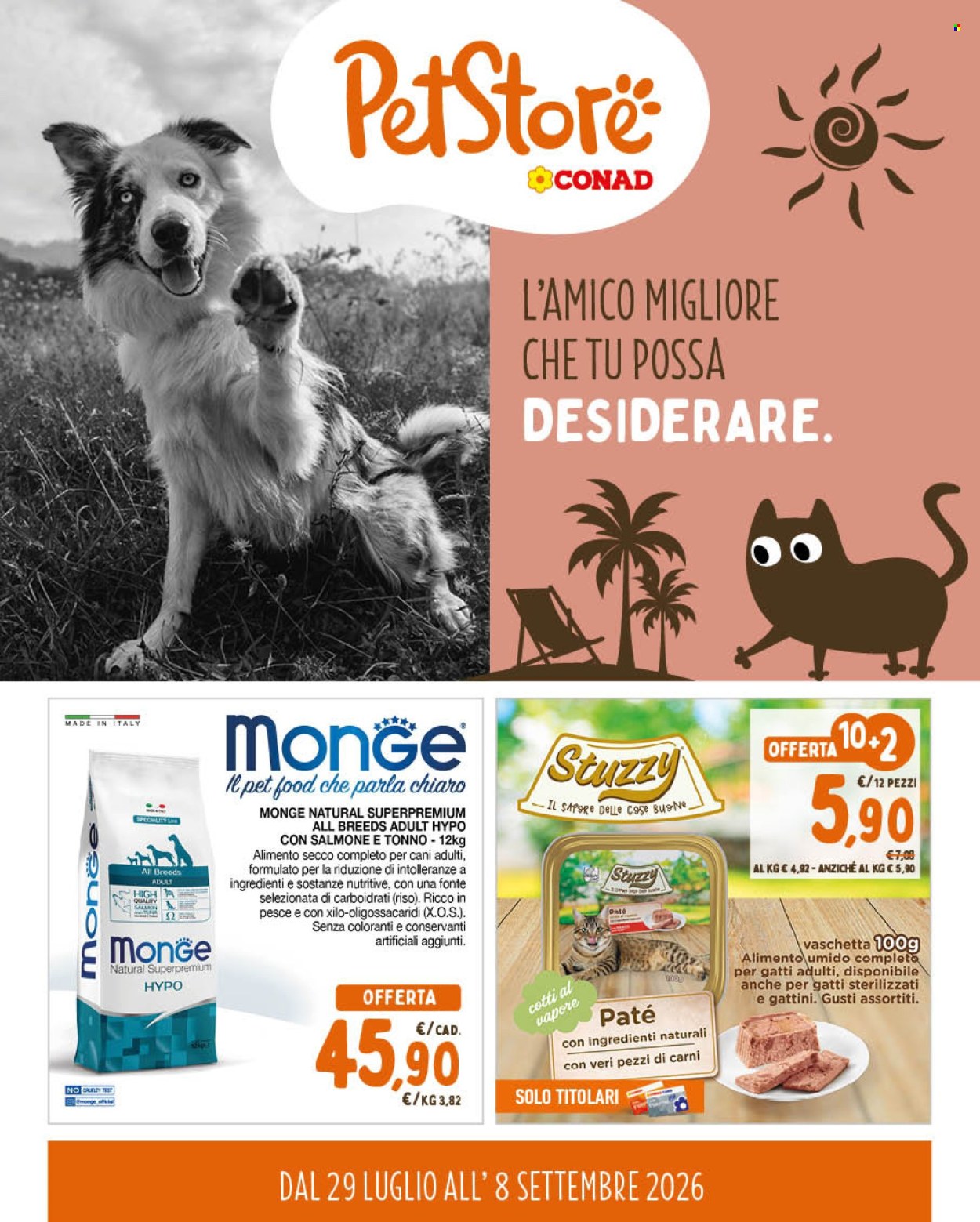 Leták Pet Store Conad - 29.7.2026 - 8.9.2026. Strana 1