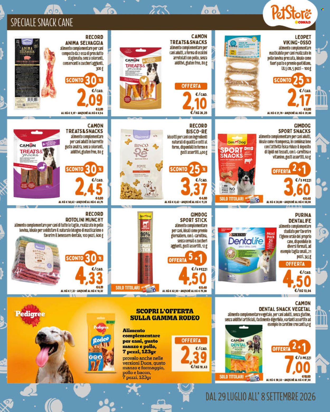 Leták Pet Store Conad - 29.7.2026 - 8.9.2026. Strana 7