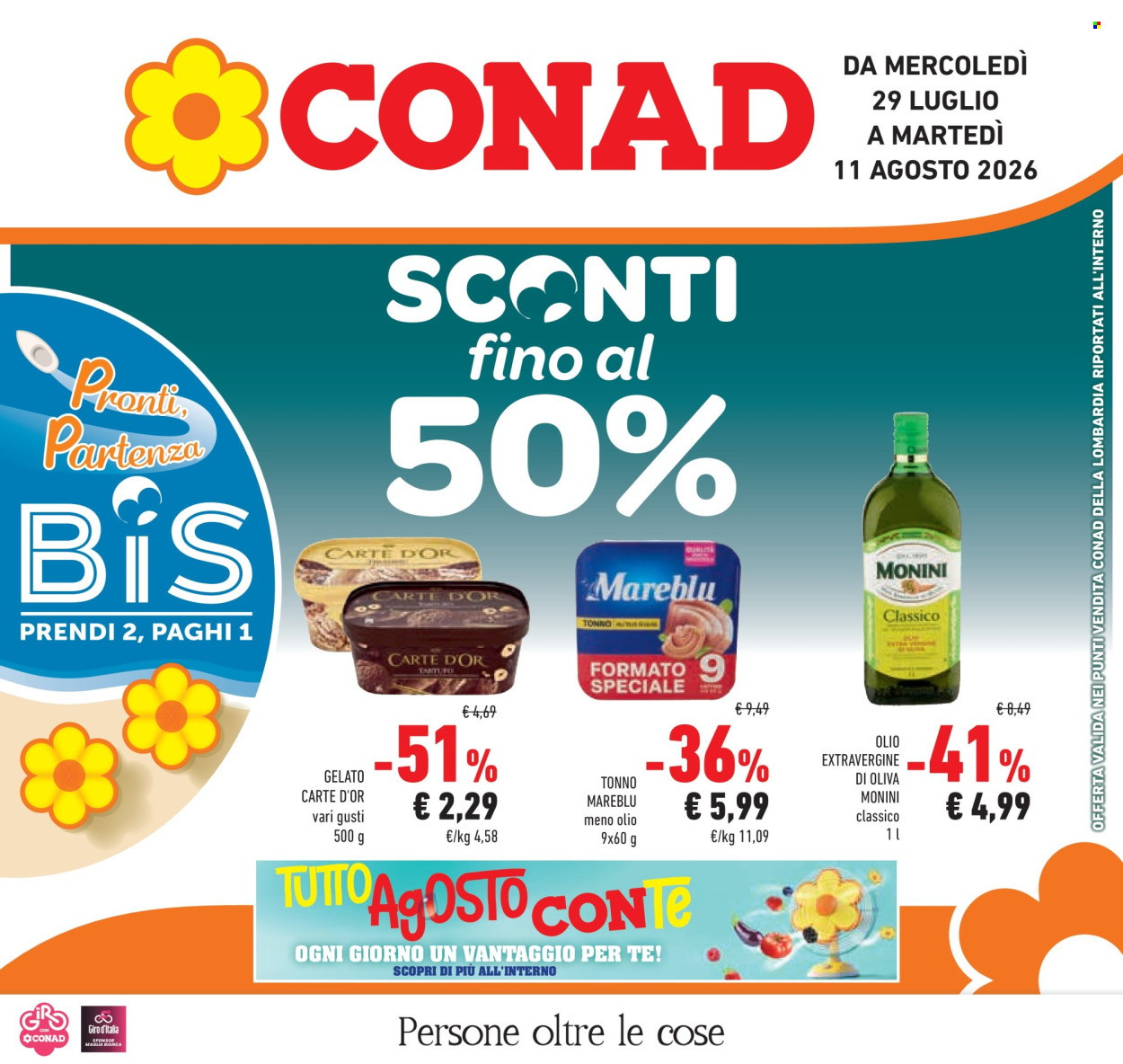 Volantino Conad - 29/7/2026 - 11/8/2026. Pagina 1