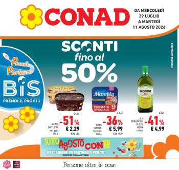 Volantino Conad - 29/7/2026 - 11/8/2026.