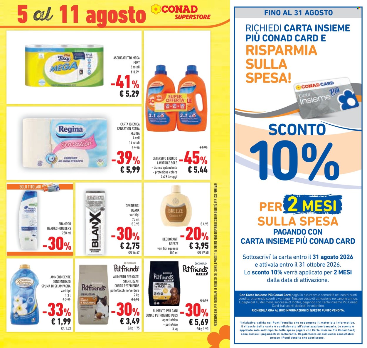 Volantino Conad Superstore - 29/7/2026 - 11/8/2026. Pagina 41