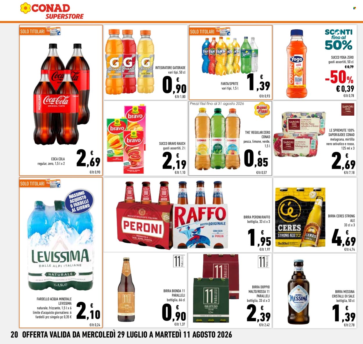 Volantino Conad Superstore - 29/7/2026 - 11/8/2026. Pagina 20