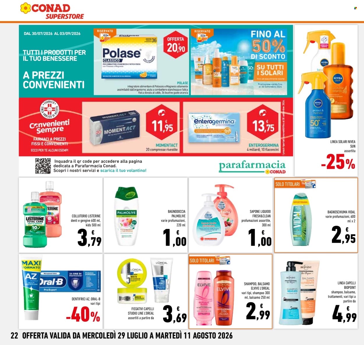 Volantino Conad Superstore - 29/7/2026 - 11/8/2026. Pagina 22