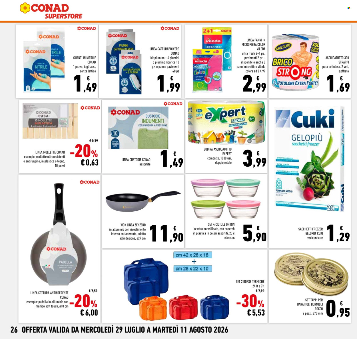 Volantino Conad Superstore - 29/7/2026 - 11/8/2026. Pagina 26