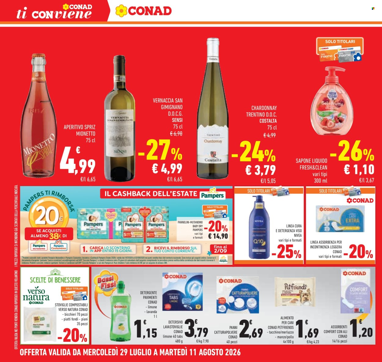 Volantino Conad - 29/7/2026 - 11/8/2026. Pagina 30