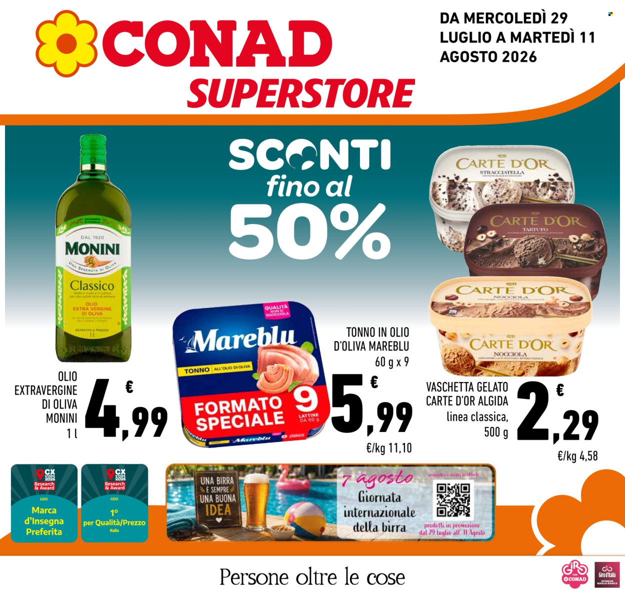 Volantino Conad Superstore - 29/7/2026 - 11/8/2026. Pagina 1