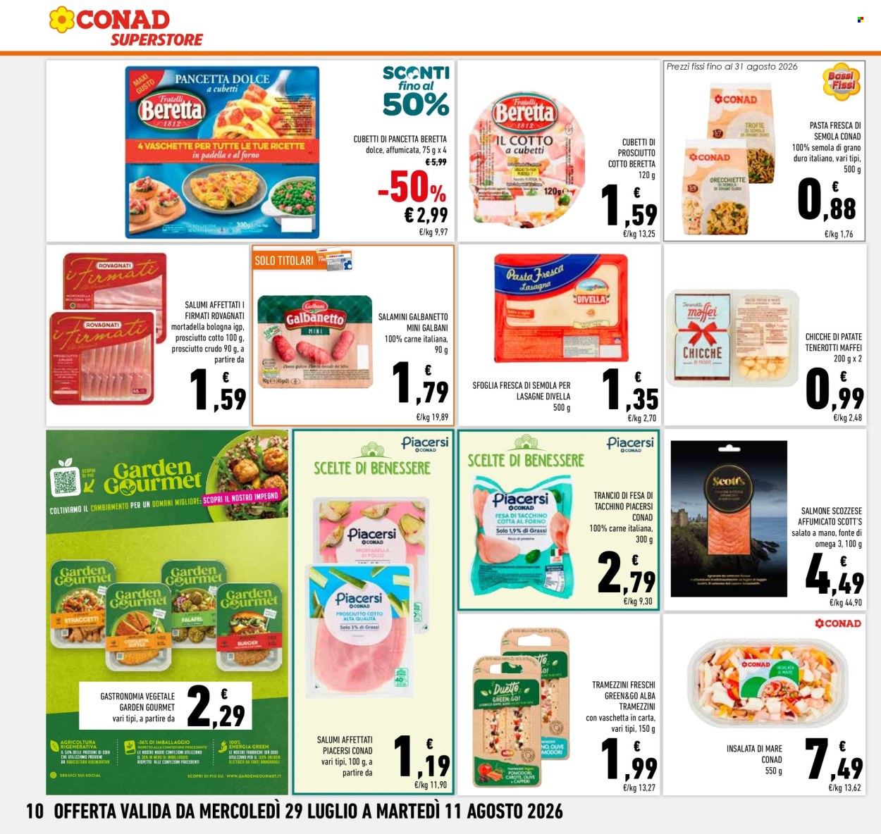 Volantino Conad Superstore - 29/7/2026 - 11/8/2026. Pagina 10