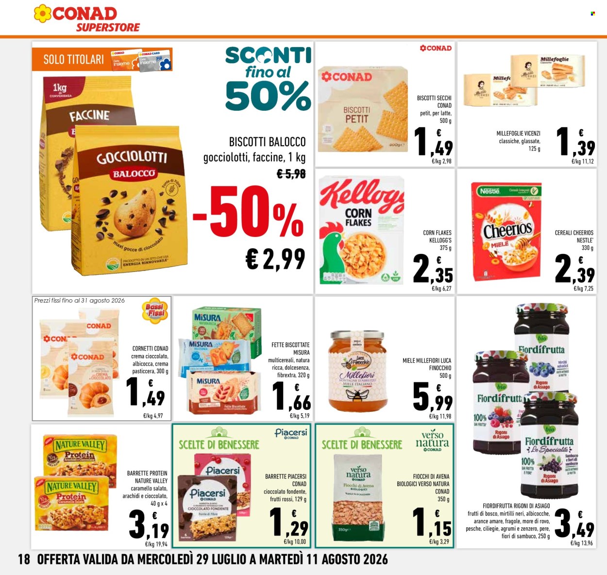 Volantino Conad Superstore - 29/7/2026 - 11/8/2026. Pagina 18