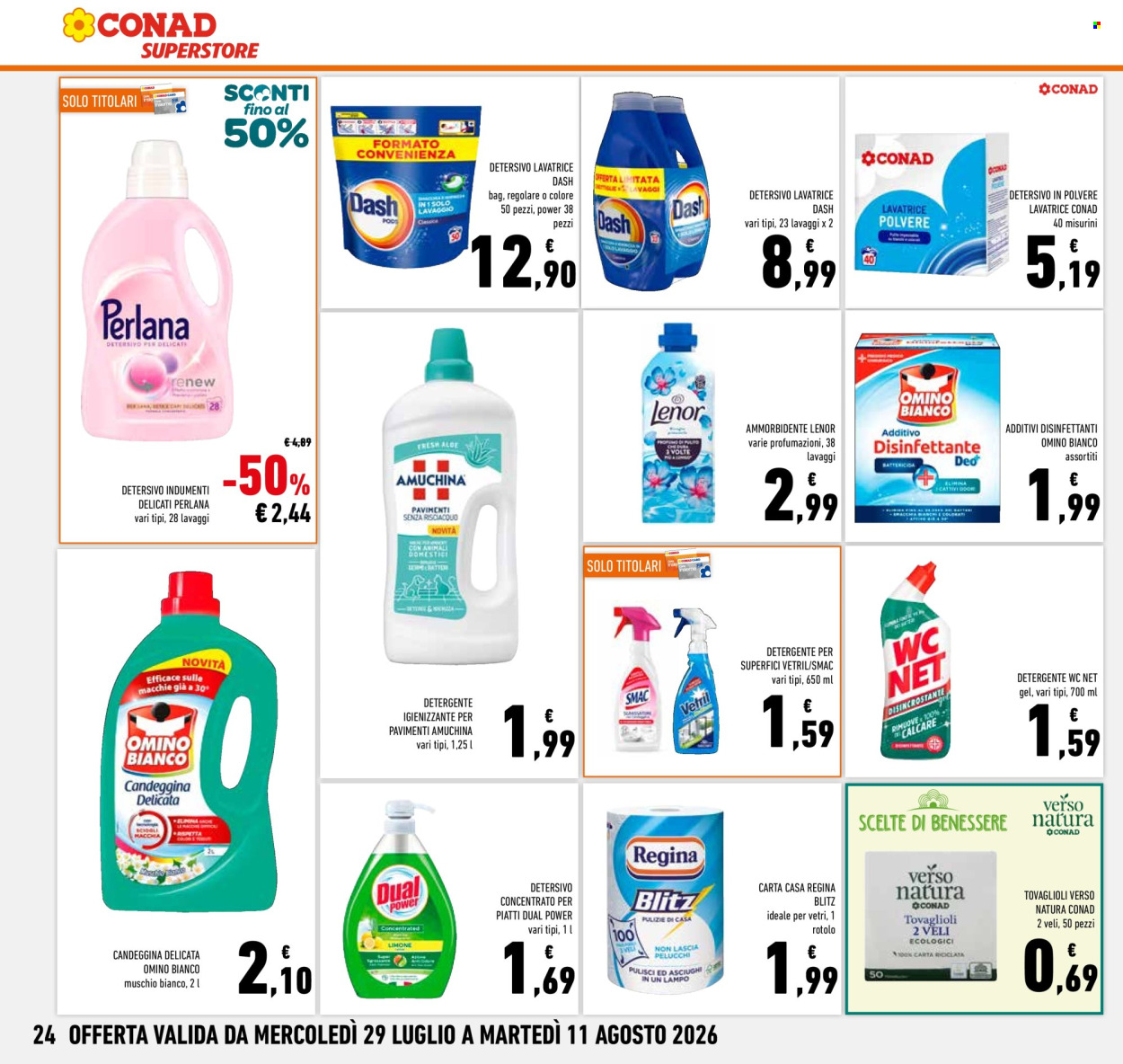 Volantino Conad Superstore - 29/7/2026 - 11/8/2026. Pagina 24