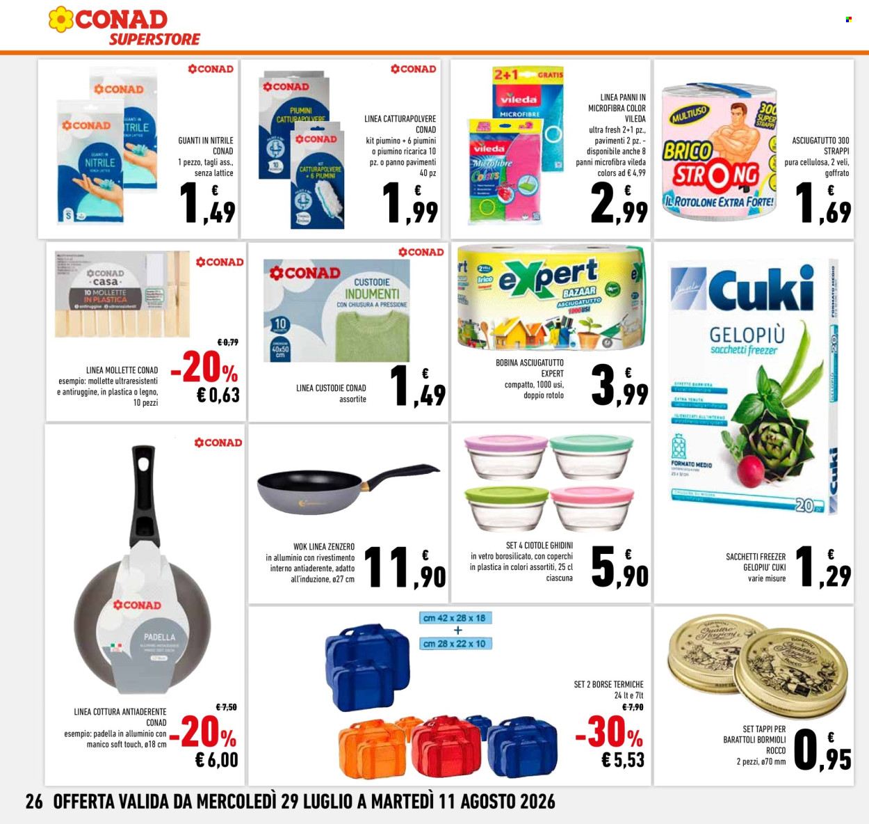 Volantino Conad Superstore - 29/7/2026 - 11/8/2026. Pagina 26