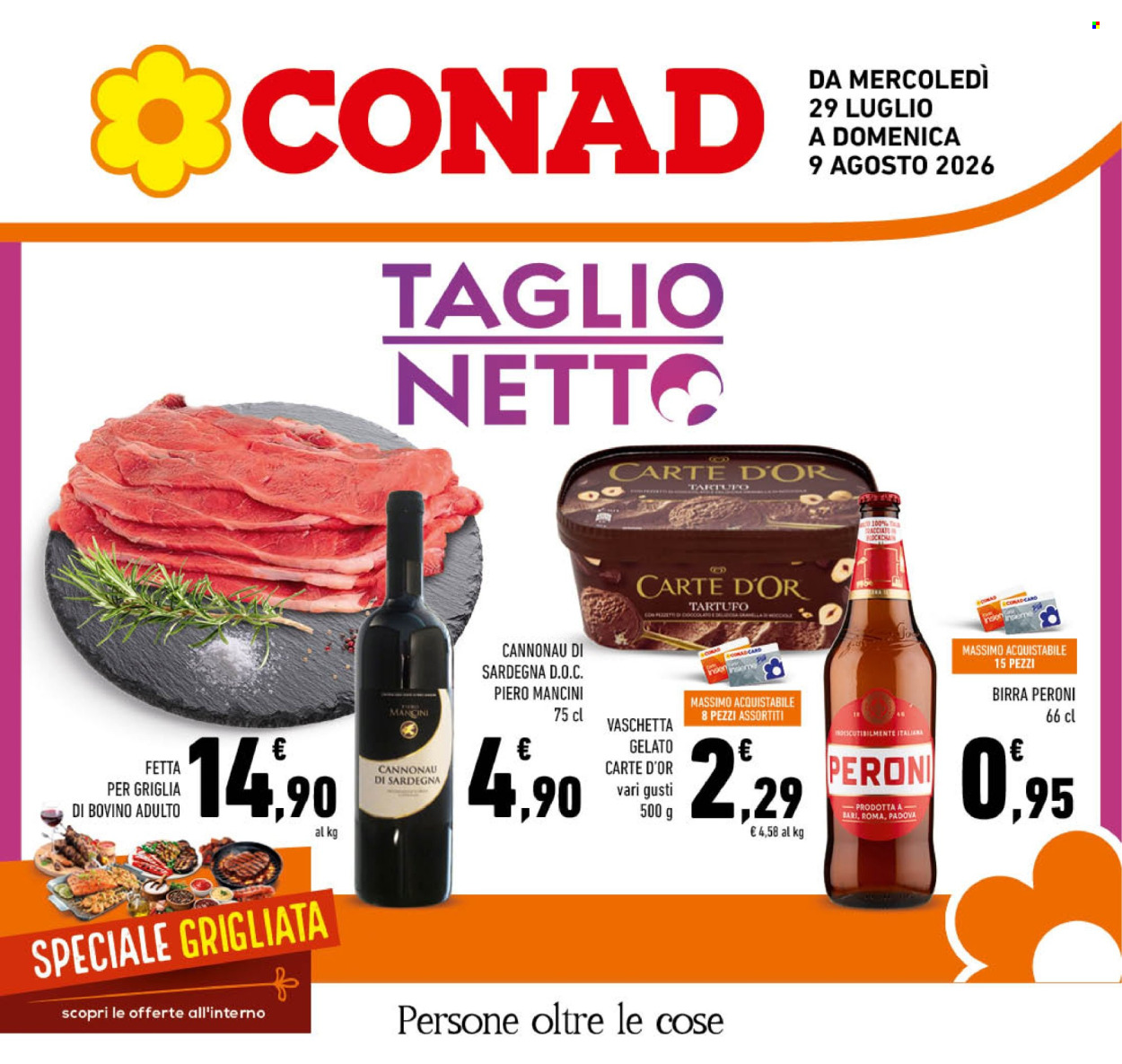 Volantino Conad - 29/7/2026 - 9/8/2026. Pagina 1