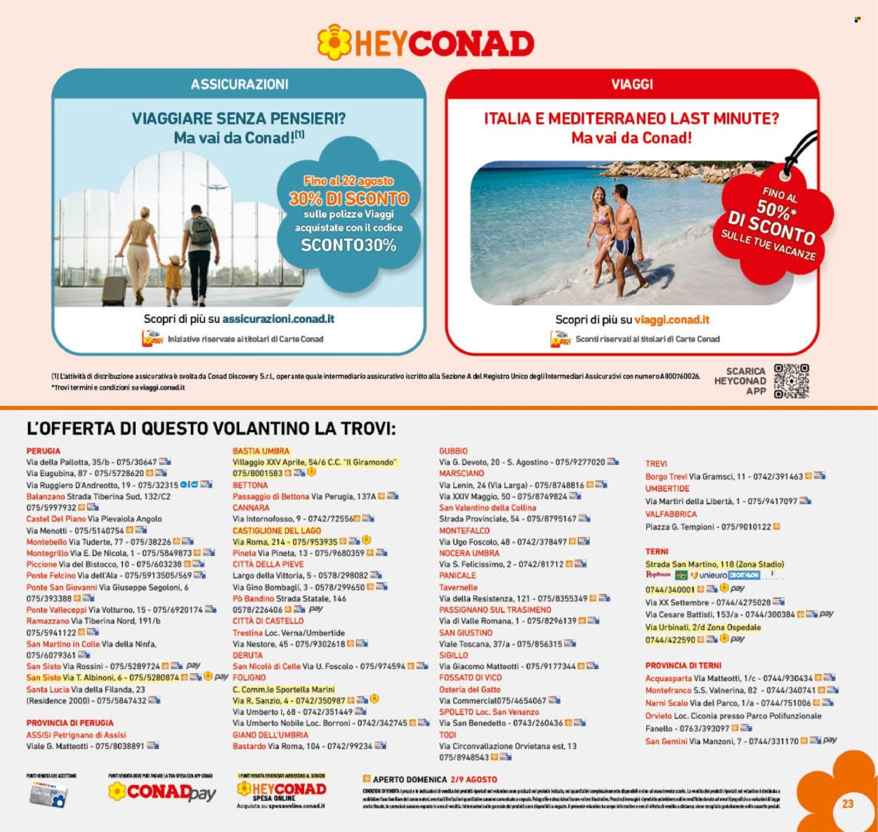 Volantino Conad - 29/7/2026 - 9/8/2026. Pagina 23