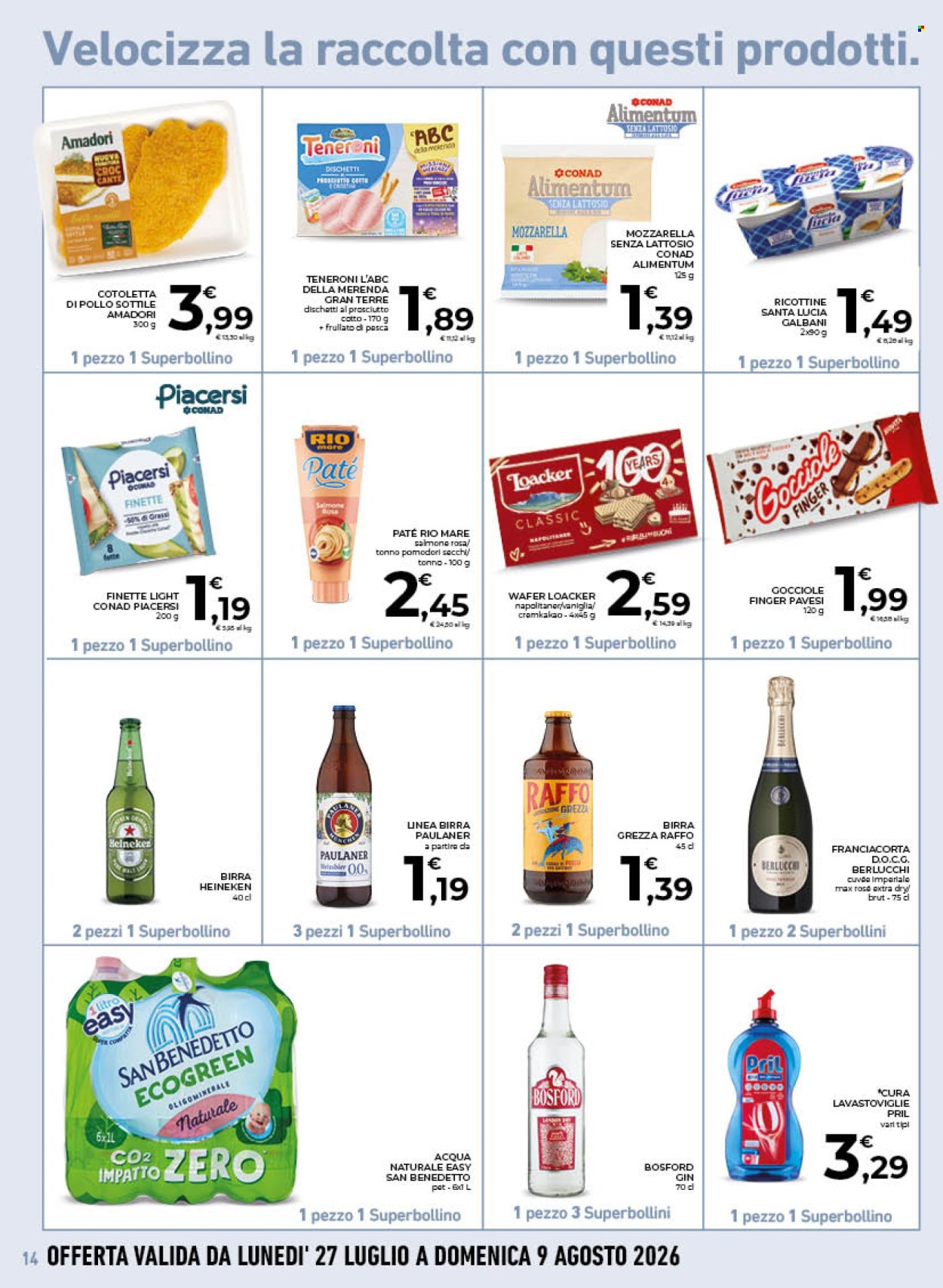 Volantino Conad - 29/7/2026 - 9/8/2026. Pagina 14