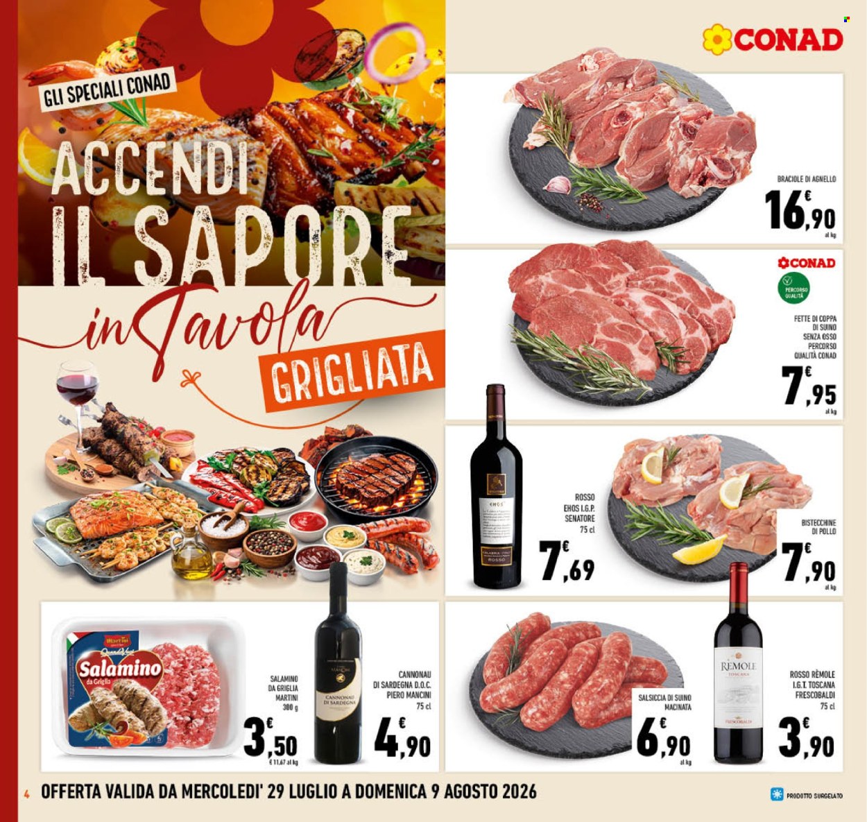 Volantino Conad - 29/7/2026 - 9/8/2026. Pagina 4