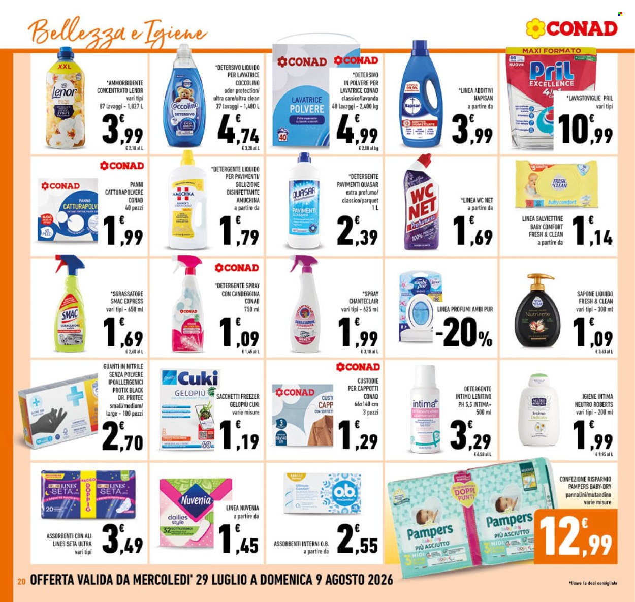 Volantino Conad - 29/7/2026 - 9/8/2026. Pagina 20