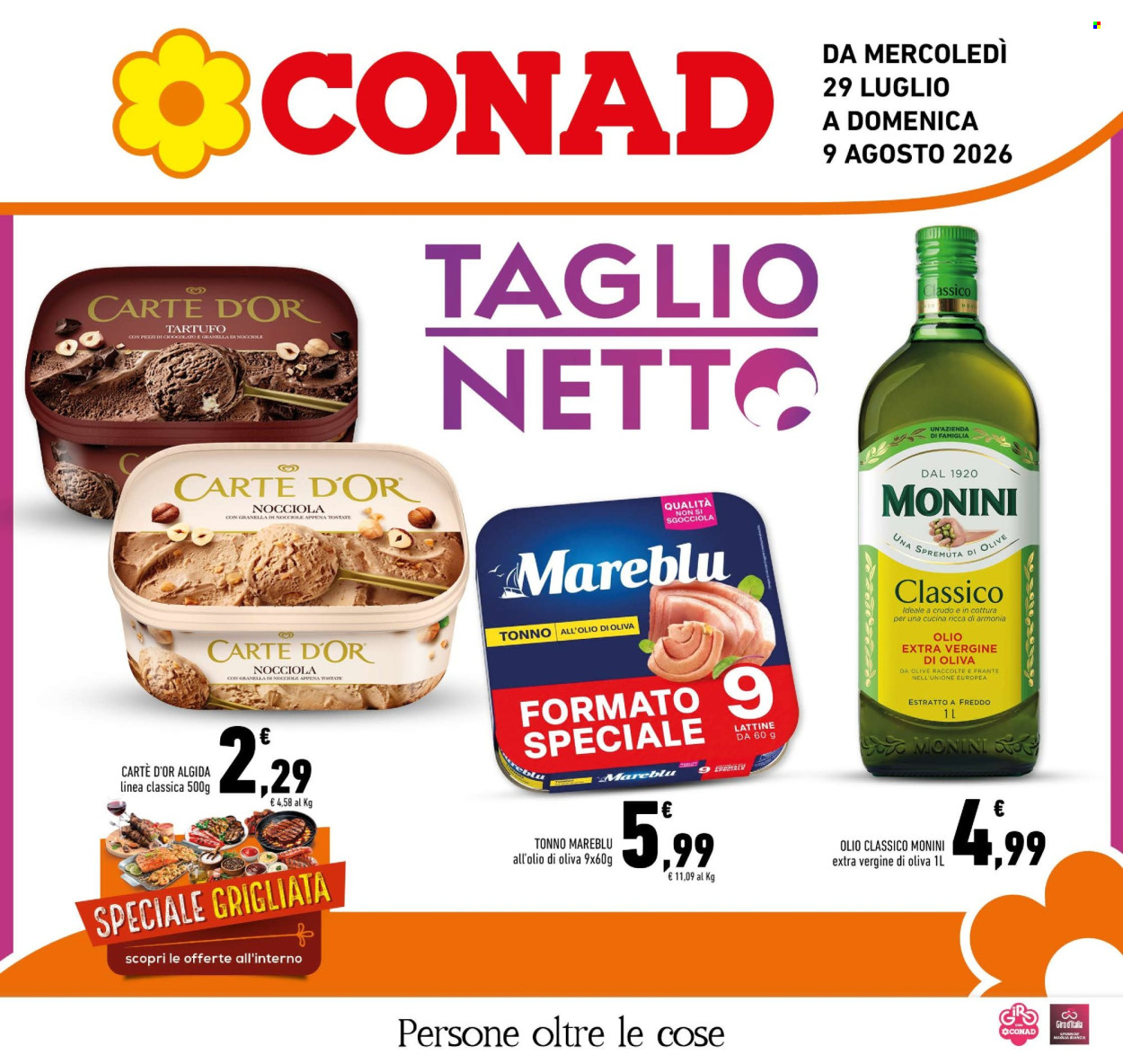 Volantino Conad - 29/7/2026 - 9/8/2026. Pagina 1