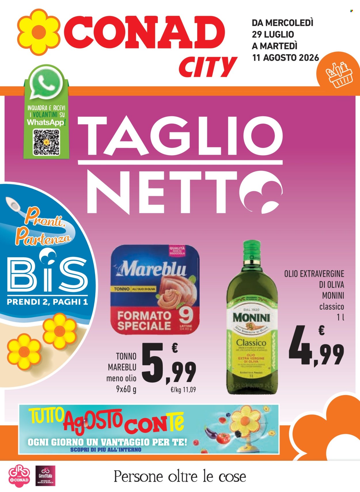 Volantino Conad - 29/7/2026 - 11/8/2026. Pagina 1