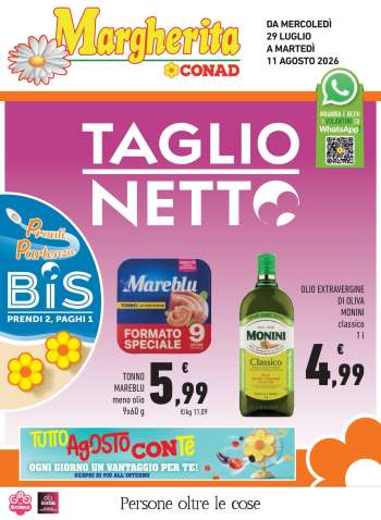 Volantino Margherita Conad - 29/7/2026 - 11/8/2026.
