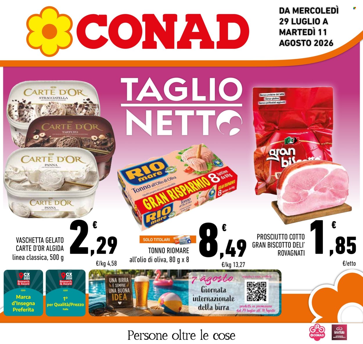 Volantino Conad - 29/7/2026 - 11/8/2026. Pagina 1