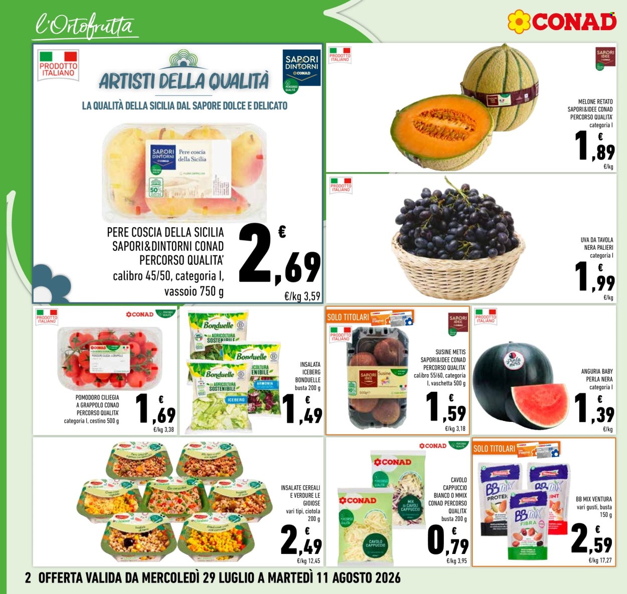 Volantino Conad - 29/7/2026 - 11/8/2026. Pagina 2