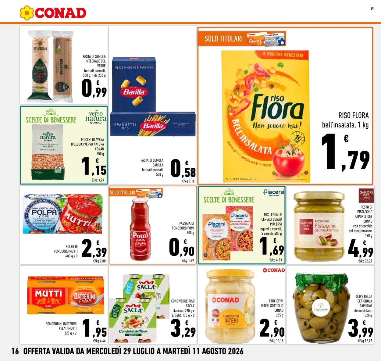 Volantino Conad - 29/7/2026 - 11/8/2026. Pagina 16