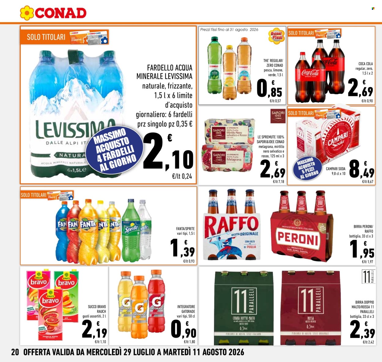 Volantino Conad - 29/7/2026 - 11/8/2026. Pagina 20