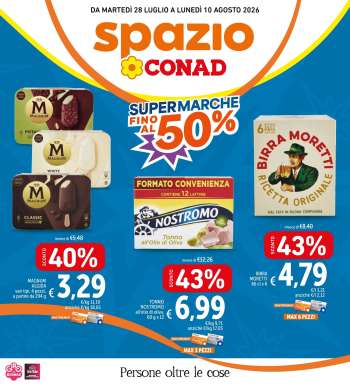 Volantino Spazio Conad - 28/7/2026 - 10/8/2026.