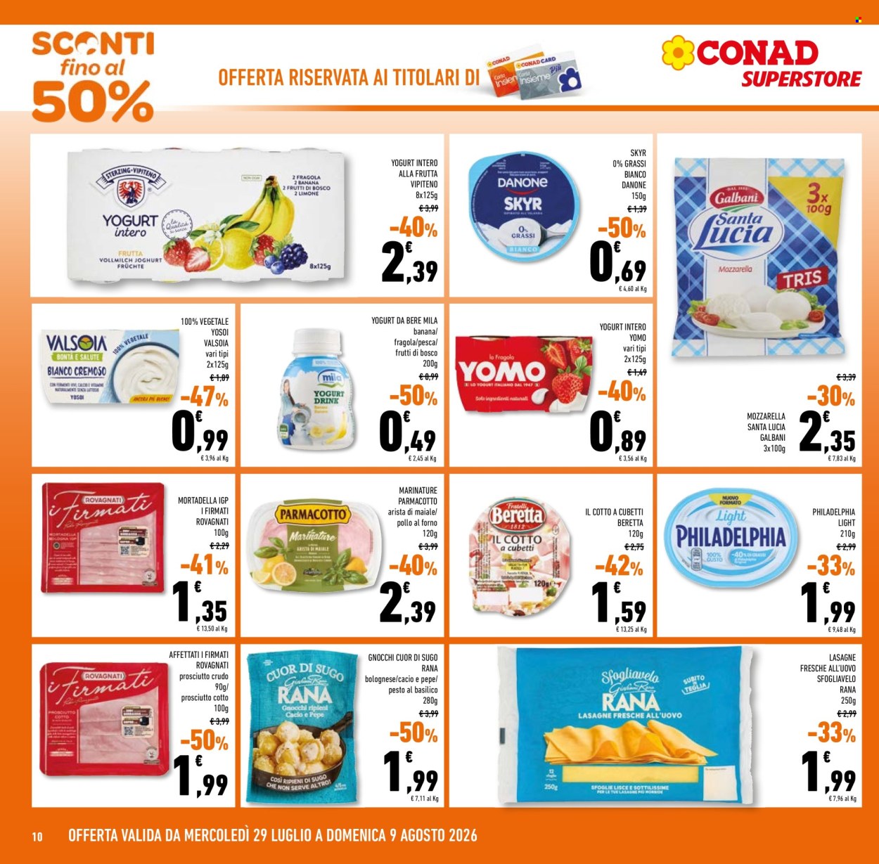 Volantino Conad Superstore - 29/7/2026 - 11/8/2026. Pagina 10