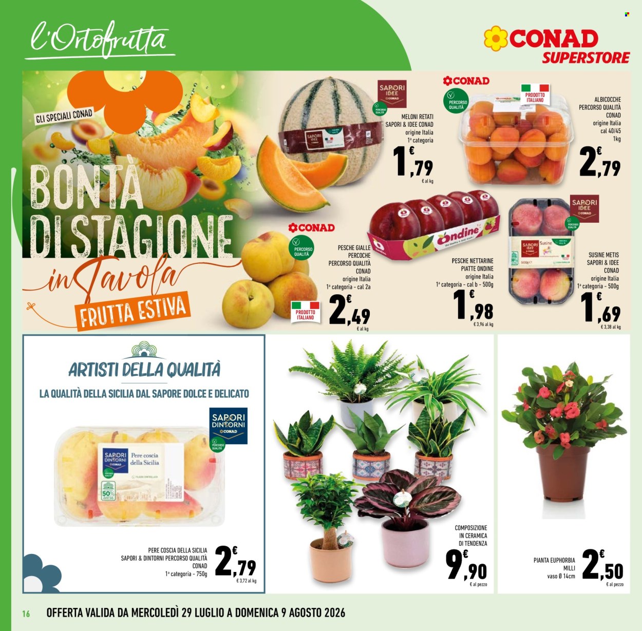 Volantino Conad Superstore - 29/7/2026 - 11/8/2026. Pagina 16