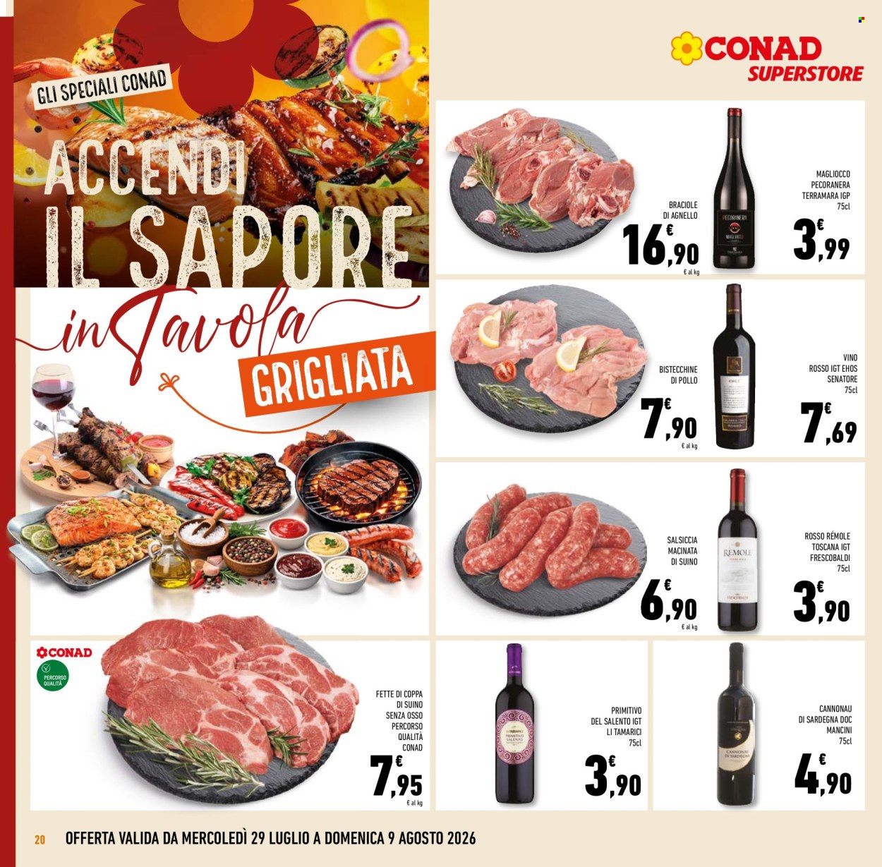 Volantino Conad Superstore - 29/7/2026 - 11/8/2026. Pagina 20