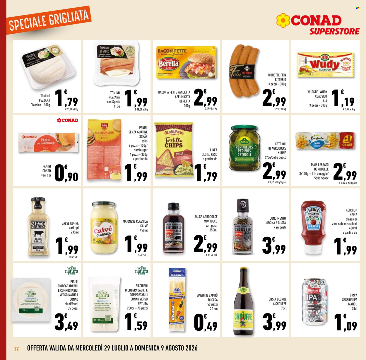 Volantino Conad Superstore - 29/7/2026 - 11/8/2026. Pagina 22