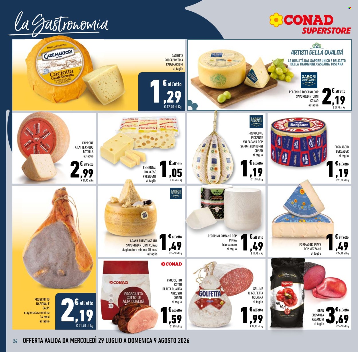 Volantino Conad Superstore - 29/7/2026 - 11/8/2026. Pagina 24