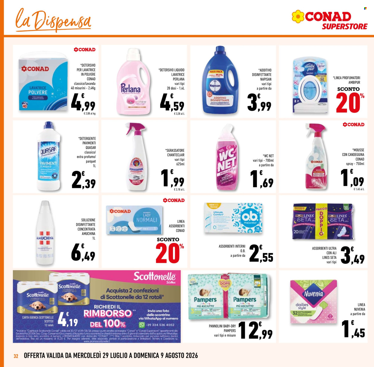 Volantino Conad Superstore - 29/7/2026 - 11/8/2026. Pagina 32