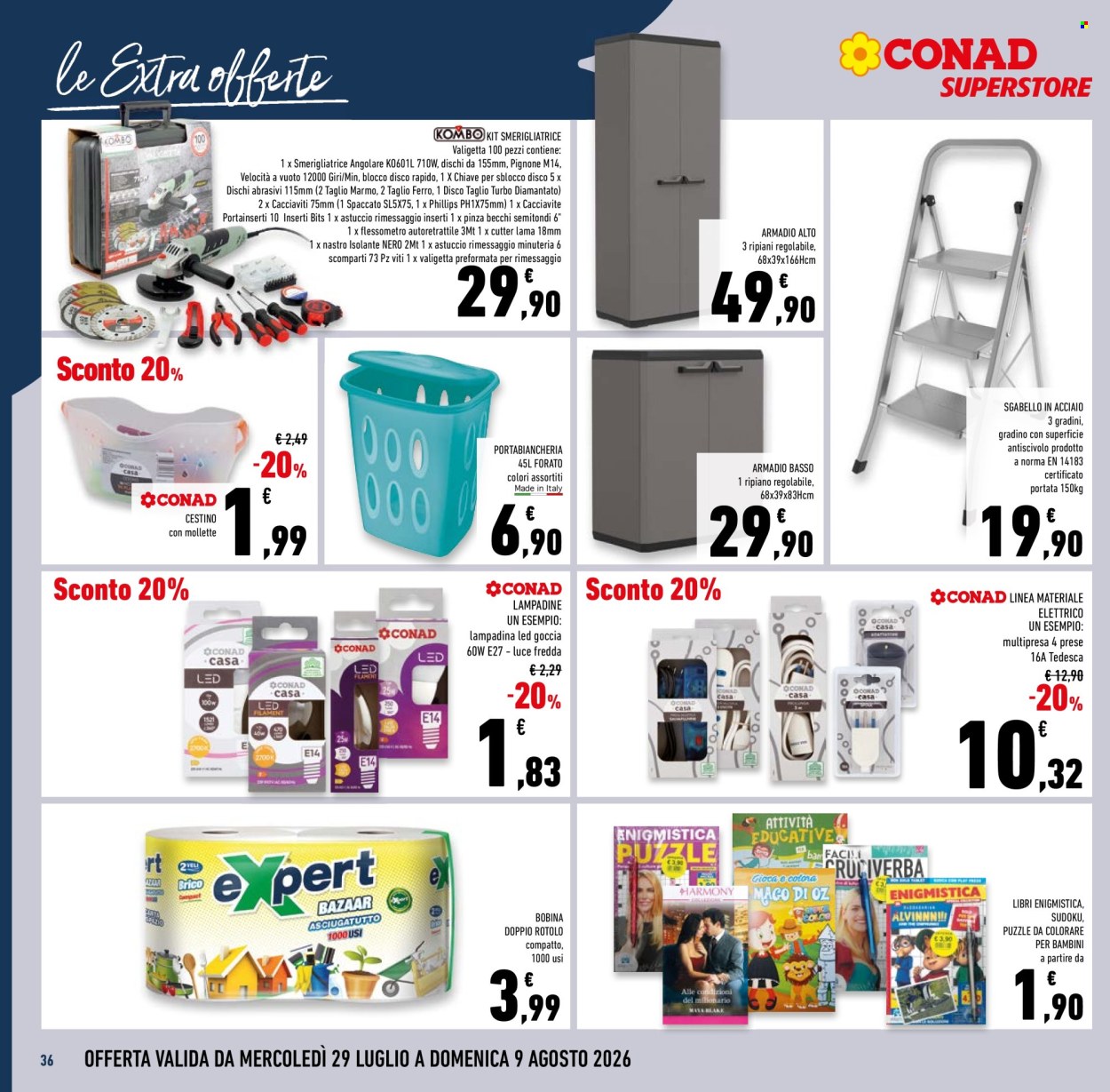 Volantino Conad Superstore - 29/7/2026 - 11/8/2026. Pagina 36