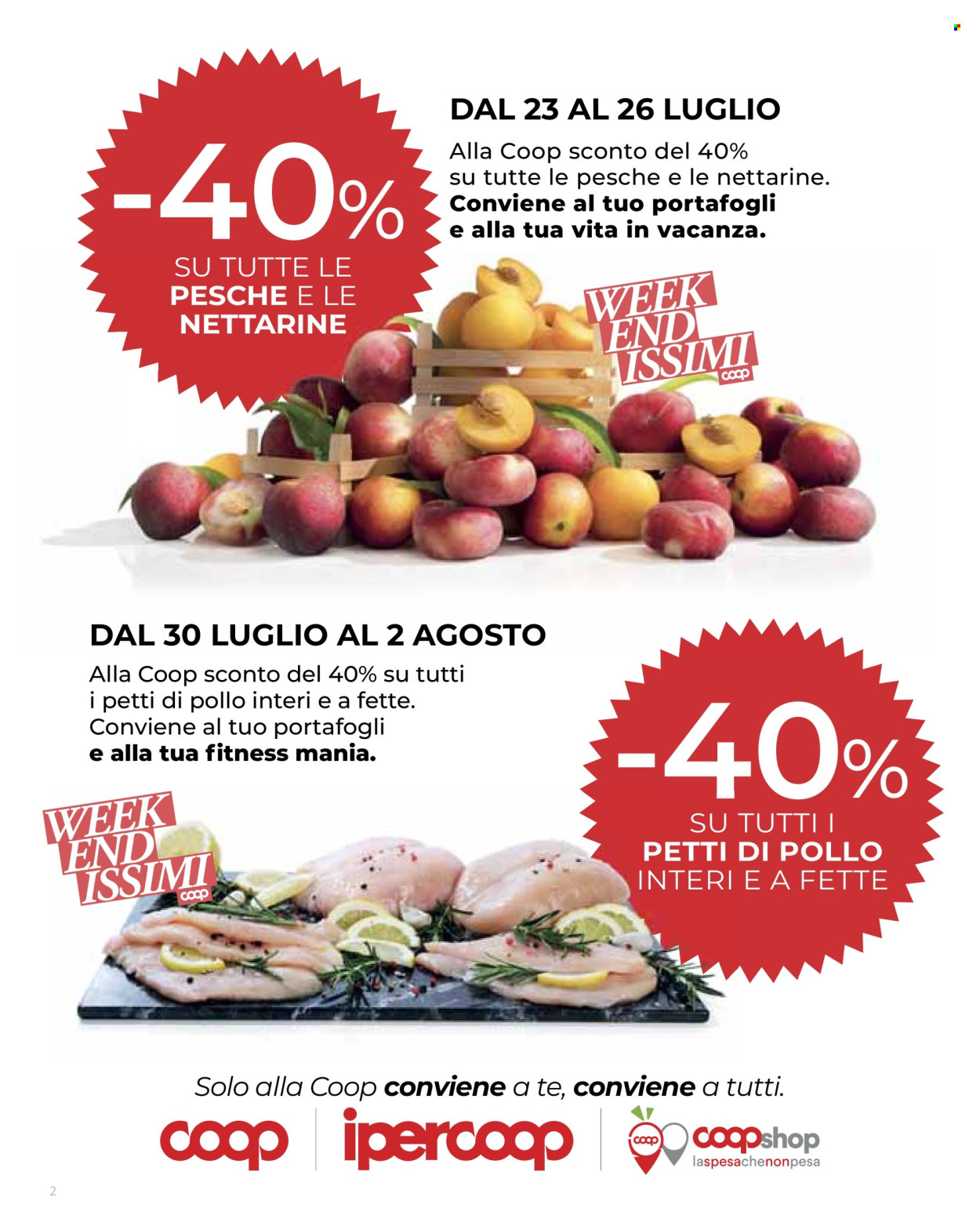 Volantino Coop - 23/7/2026 - 5/8/2026. Pagina 2