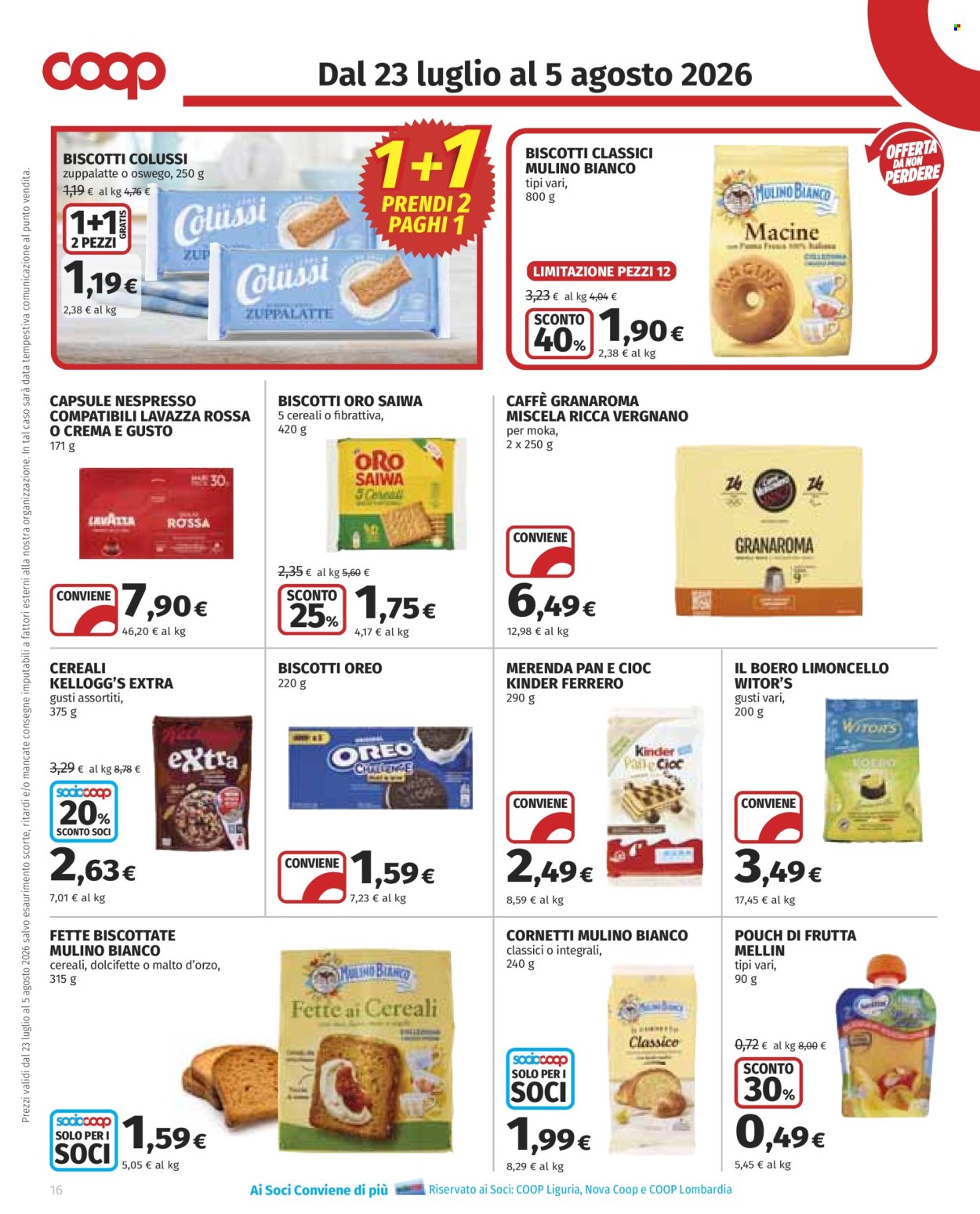 Volantino Coop - 23/7/2026 - 5/8/2026. Pagina 16