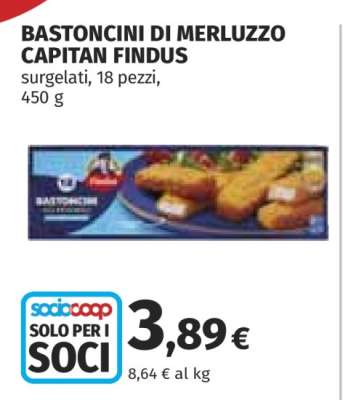 Bastoncini di Merluzzo Capitan Findus