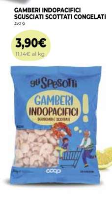GAMBERI INDOPACIFICI SGUSCIATI SCOTTATI CONGELATI