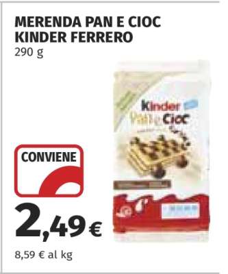 MERENDA PAN E CIOC KINDER FERRERO