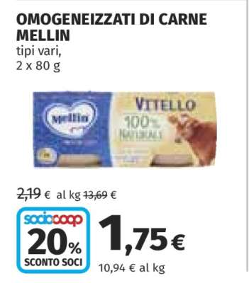 OMOGENEIZZATI DI CARNE MELLIN