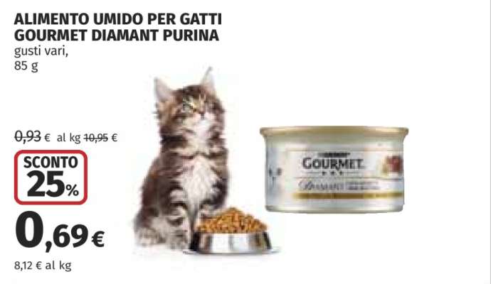 ALIMENTO UMIDO PER GATTI GOURMET DIAMANT PURINA