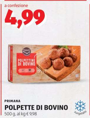 PRIMANA POLPETTE DI BOVINO